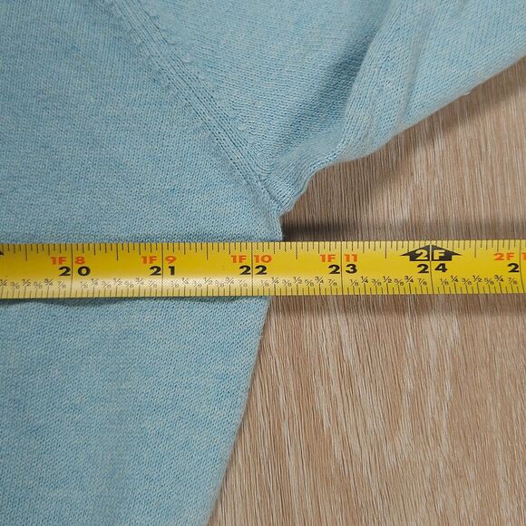 Light Blue Zip-Up Sweater - Picture 8 of 10